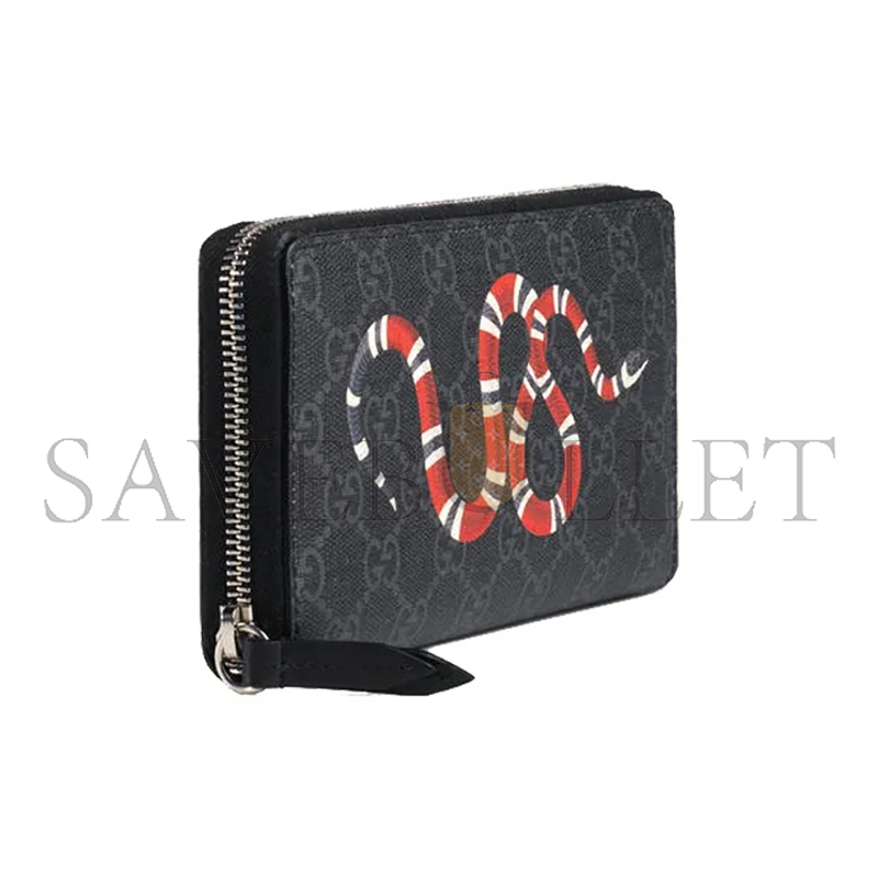 GUCCI GG SUPREME ROUND ZIPPER LONG WALLET 451273 (19*10*2.5cm)